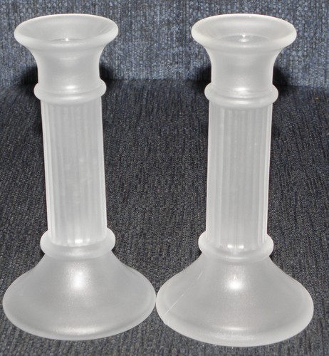 Kerzenständer aus glas matt - kerzenständer,