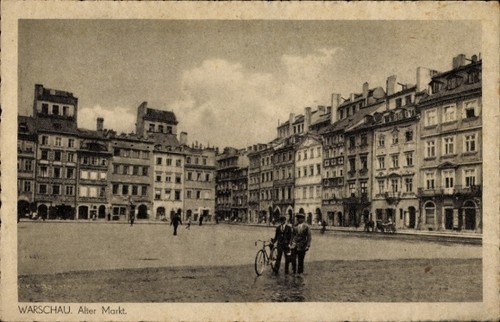Warszawa warschau polen - ak,