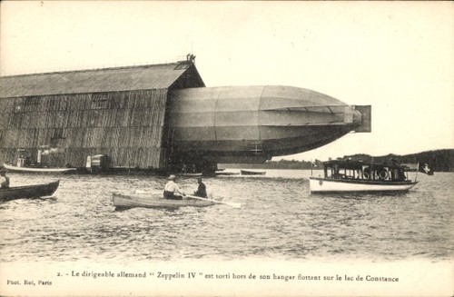 Luftschiff zeppelin iv - ak,
