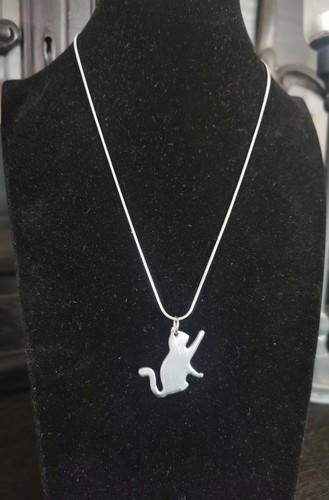 Kettenanhänger katze aus - kettenanhänger,
