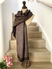 Schal Stola Tuch Groß Schwarz