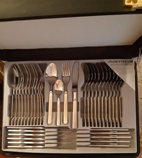 Besteckkoffer 68 Teile (komplett für 12 Personen), Justinus, Edelstahl