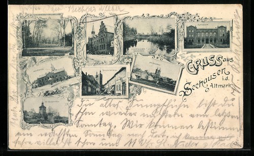 Ansichtskarte seehausen d - ansichtskarte,