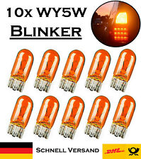 10x Jurmann WY5W 12V Orange Blinker Vorne Hinten Seitlich Ersatz Halogen Birne