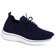 Damen Glitzer Halbschuhe Light