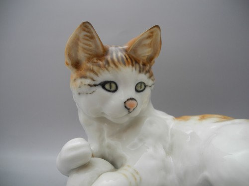 Hutschenreuther katze liegend - hutschenreuther,