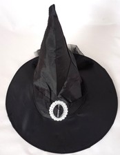 Hexenhut Zauberhut schwarz mit