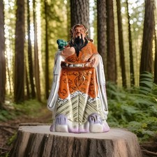 Chinesische Porzellanfigur – Glücksgott Fu Lu Shou – 20 cm – Feng Shui