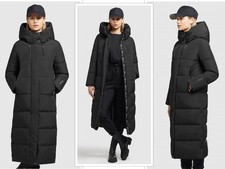 Khujo Soulani Damen Steppmantel Wintermantel Winterjacke lang schwarz XL NEU