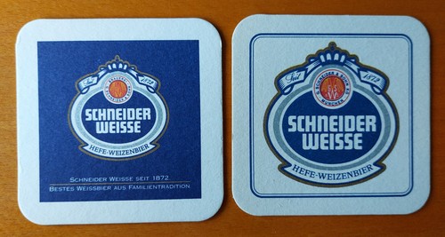 Bierdeckel schneider weisse - bierdeckel,
