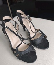 Sandalen Schwarz Pfennigabsatz