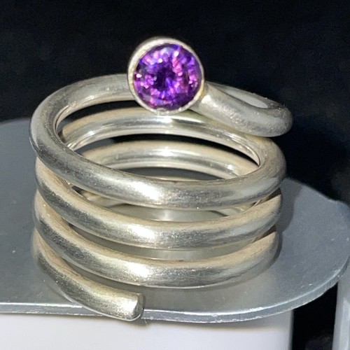 925 silber ring mit - 925, lila