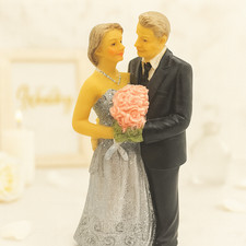Dekofigur Silberhochzeit