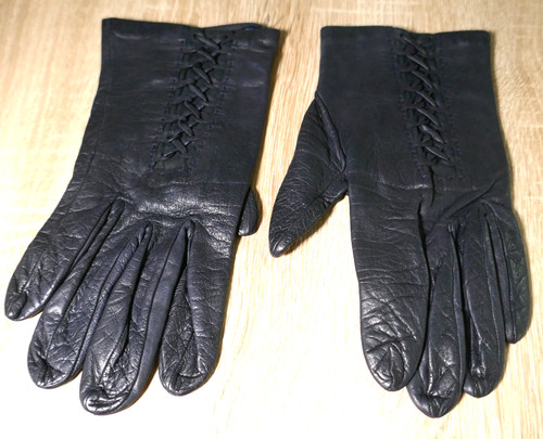 Blaue leder handschuhe - ❤️blaue,