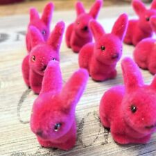 9 x Flock Hase Figur Kantenhocker 5x4  Osterdeko Dekoration Osterdeko Osterhase