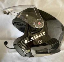 LS2 OF 603 INFINITY II Carbon Jethelm Motorrad mit CARDO Edge Headset -  XXXL