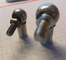 Winkelgelenk mit Gewindezapfen / Kugelgelenk - M6 / M8 - DIN 71802 - Stahl blank