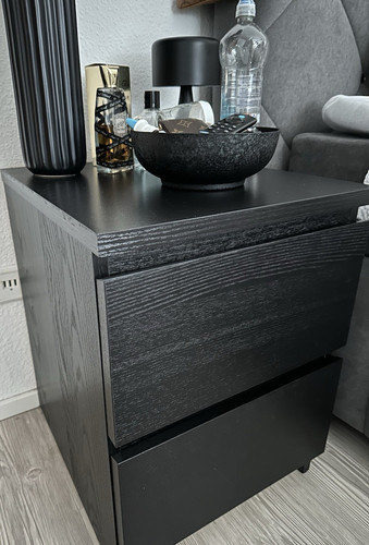 Ikea nachttisch schwarz modern - nachttisch,