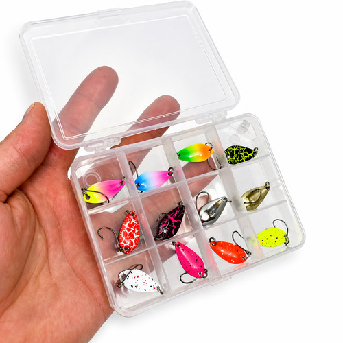 12x forellen spoons - mini, |
