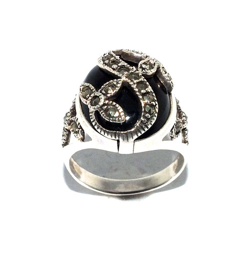 Damen ring set versilbert - set,