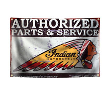 INDIAN Biker Flagge Fahne Banner Werkstatt Garage US Deko Chief Scout Motorcycle