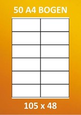 ETIKETTEN 105 x 48 MM 50 A4