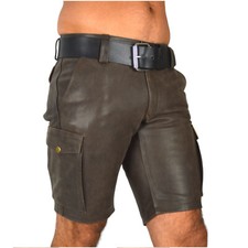 old look Cargo leder shorts
