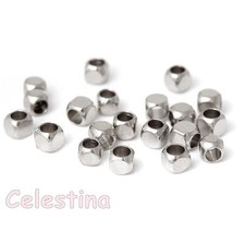 50 kleine Silberperlen -