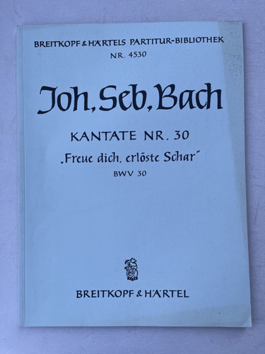 Noten bach kantate - kantate, nr