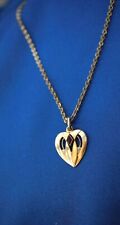 Collier Kette Trachten Hochzeit Herz Rubin Gold  Art Deco Jugendstil  Antik