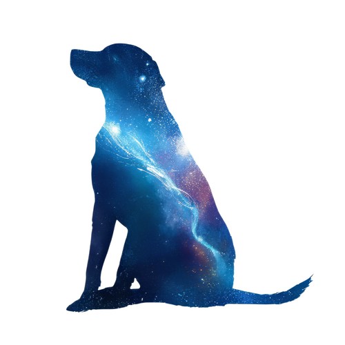 Sticker hund aurora - 2x,