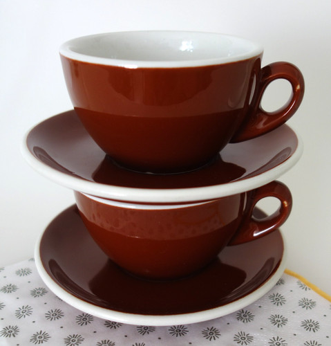 Große cappuccinotasse - 2x,