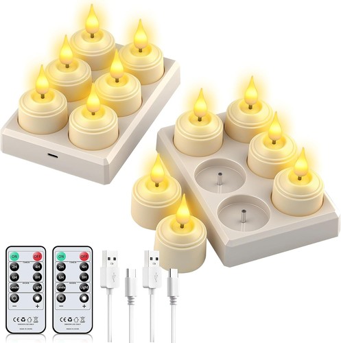 12er led teelichter aufladbar - 12er,