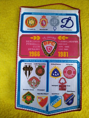 Wimpel 15 jahre bfc - cm, *