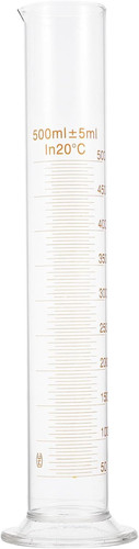 Messzylinder glas 500ml - glas,