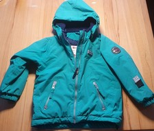 Lego Wear Winterjacke Jungen Größe 98 grün Kapuze abnehmbar 