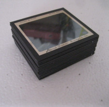 Alte Glas-Dias 8,5 x 10 cm Ganz & Co Zürich Schweiz / Berge, Städte schwarz/weiß