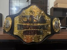 New TNA World Champion Heavyweight championship belt wrestling title adult 4mm
