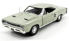 DODGE Coronet R/T - 1969 - silvergreen metallic - Auto World 1:18