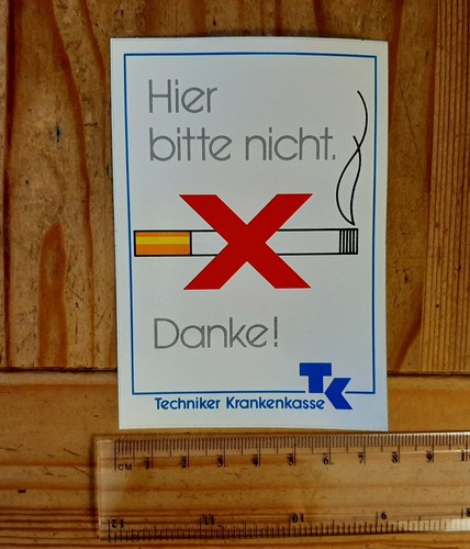 Hier bitte nicht rauchen - hier,