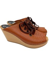 SWEDISH HASBEENS Sabots Damen Pantoletten Gr. DE 40 braun Casual-Look