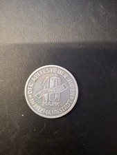 Quittung über 10 Mark Litzmannstadt Drittes Reich Aluminium