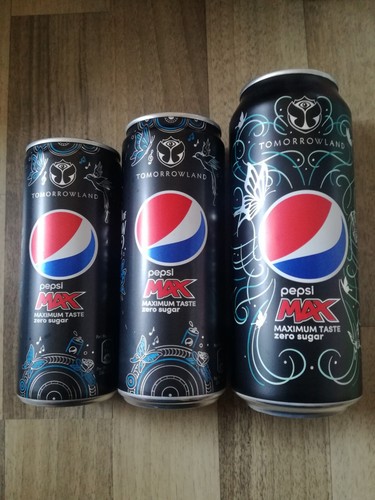 Lot empty pepsi max cola - empty,