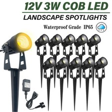 4/6/8/16er Set Gartenstrahler mit Erdspieß LED Gartenleuchte IP65 Außenleuchte