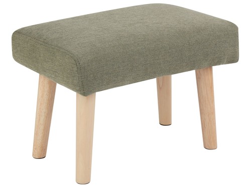 Hocker mit holzbeinen stoff - holzbeinen,
