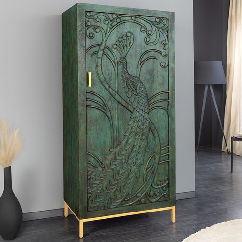 Massivholz highboard peacock - highboard,