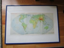 Weltkarte physikalisch - , 1