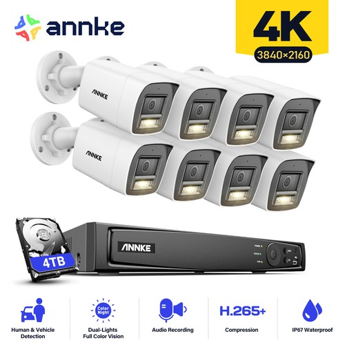 Annke 8mp poe ai - 4k,