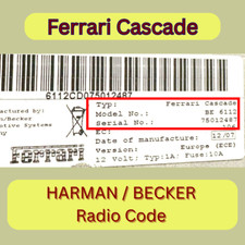 Radio Code für PORSCHE
