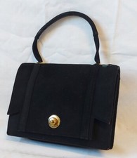 Hermes Princesse Vintage ca. 1945  Handtasche Wildleder Kalbsleder Doblis Tasche